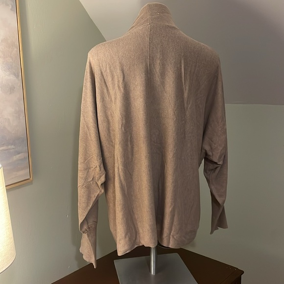 Taupe Wrap Sweater - Picture 2 of 3